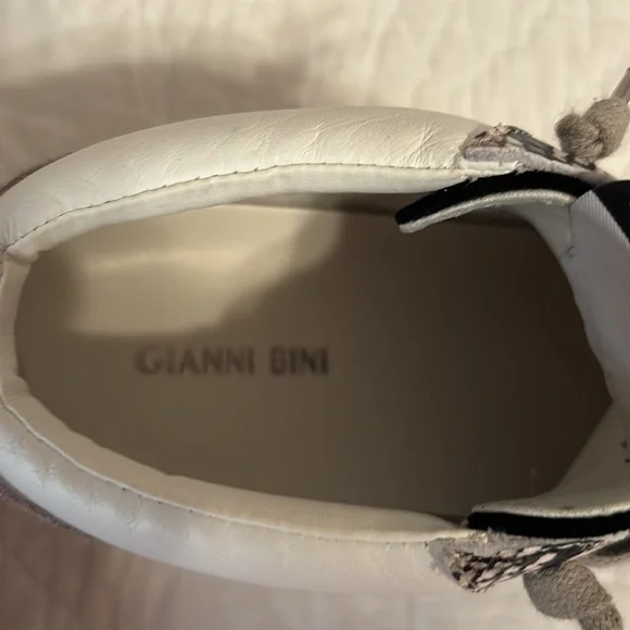 Gianni Bini White High-Top Sneakers - Picture 5 of 8